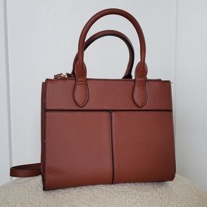 Forever 21 Dark Brown Purse with Crossbody Strap